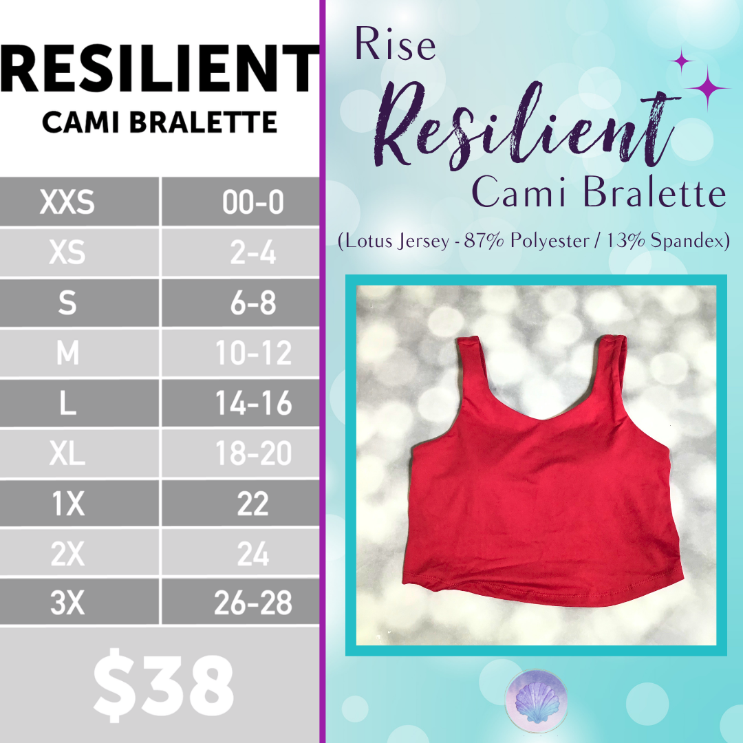 LuLaRoe LuLaRoe RISE Resilient Cami Bralette - Solid Crimson Ember 