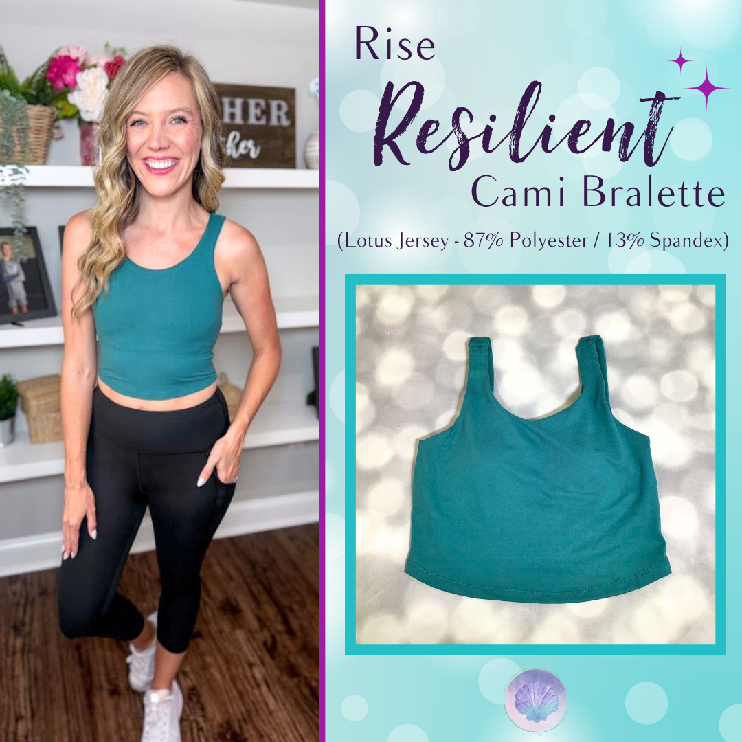 LuLaRoe LuLaRoe RISE Resilient Cami Bralette - Solid Deep Teal Current 