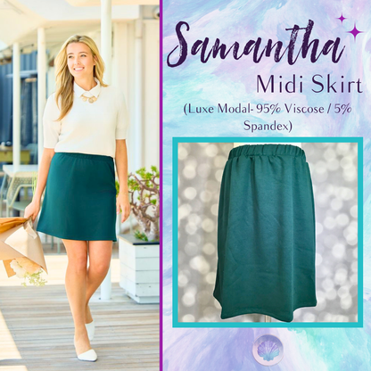 LuLaRoe Samantha Skirt - Solid Forest Pine
