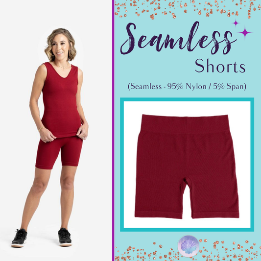 LuLaRoe LuLaRoe Seamless Short - Solid Crimson Core 