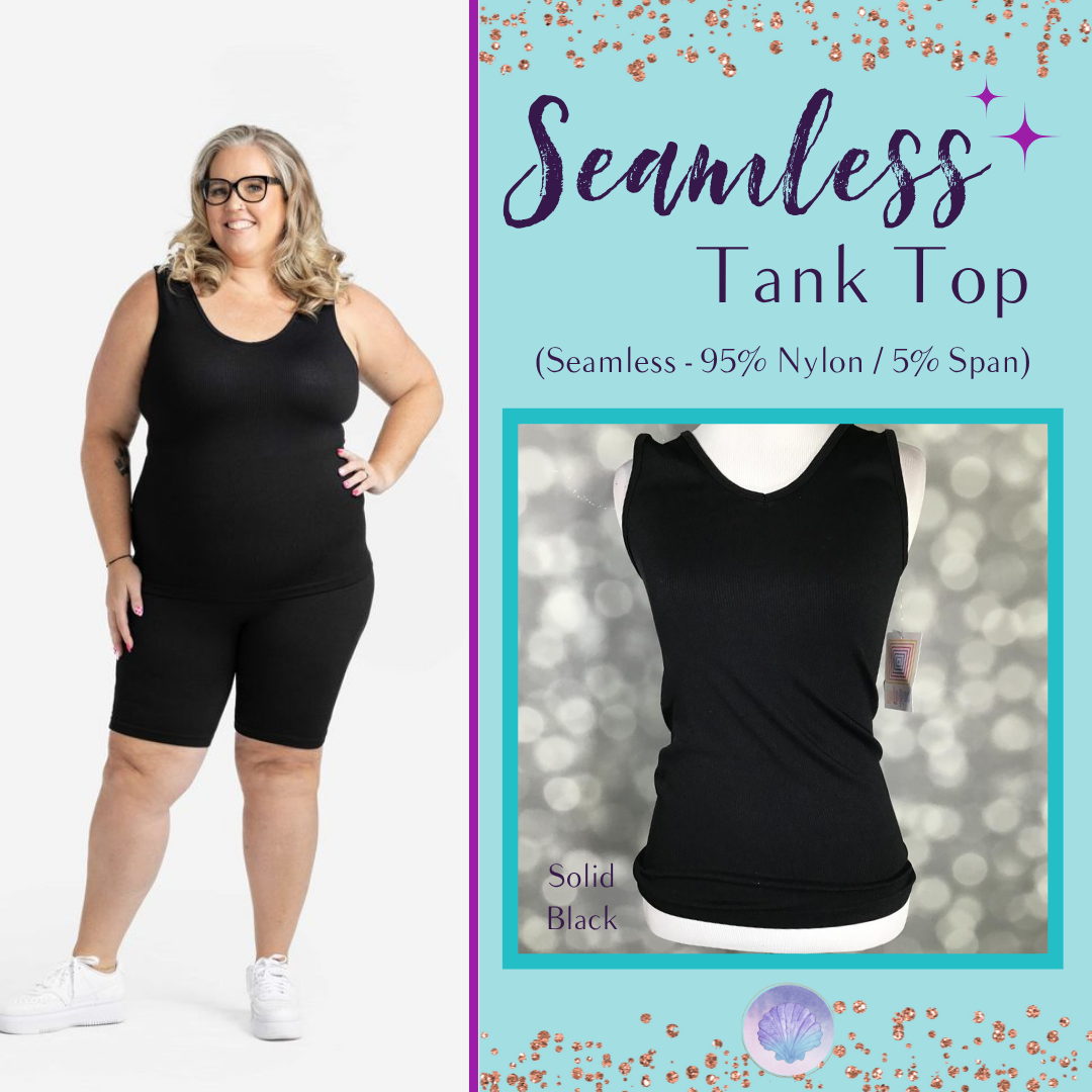 LuLaRoe LuLaRoe Seamless Tank - Solid Black 2 
