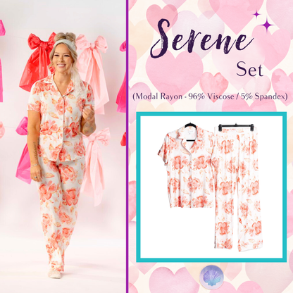 LuLaRoe LuLaRoe Valentine Serene Set - Peach Blossom Whisper 