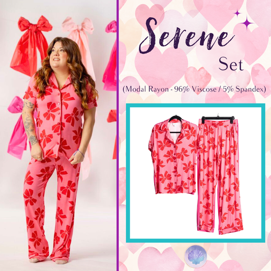 LuLaRoe Valentine Serene Set - Rosé Ribbon Reverie