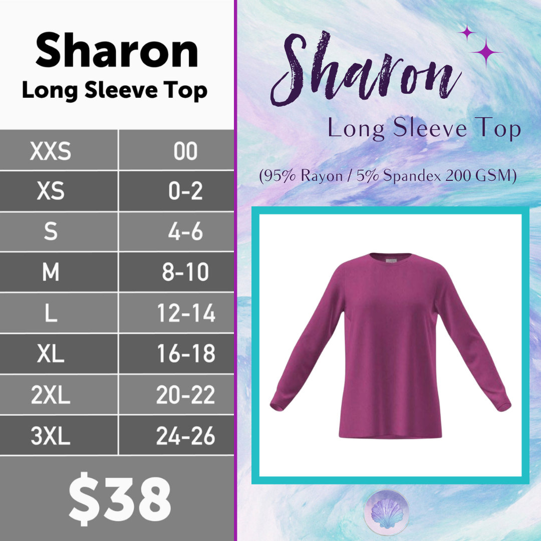 LuLaRoe Sharon Long Sleeve Top - Solid Berry Magenta - main product image