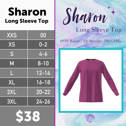 LuLaRoe Sharon Long Sleeve Top - Solid Berry Magenta - main product image