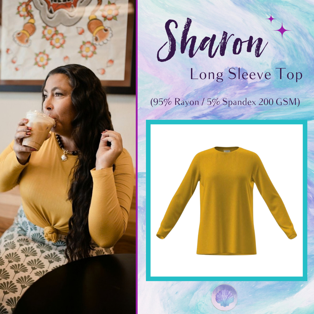 LuLaRoe Sharon Long Sleeve Top - Solid Golden Mustard - main product image