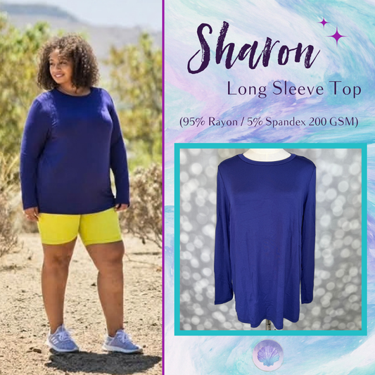 LuLaRoe LuLaRoe Sharon Long Sleeve Top - Solid Royal Blue 