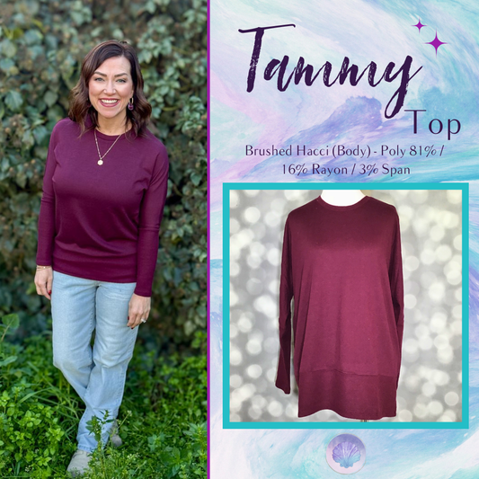 LuLaRoe Tammy Top — Solid Mulberry Plum