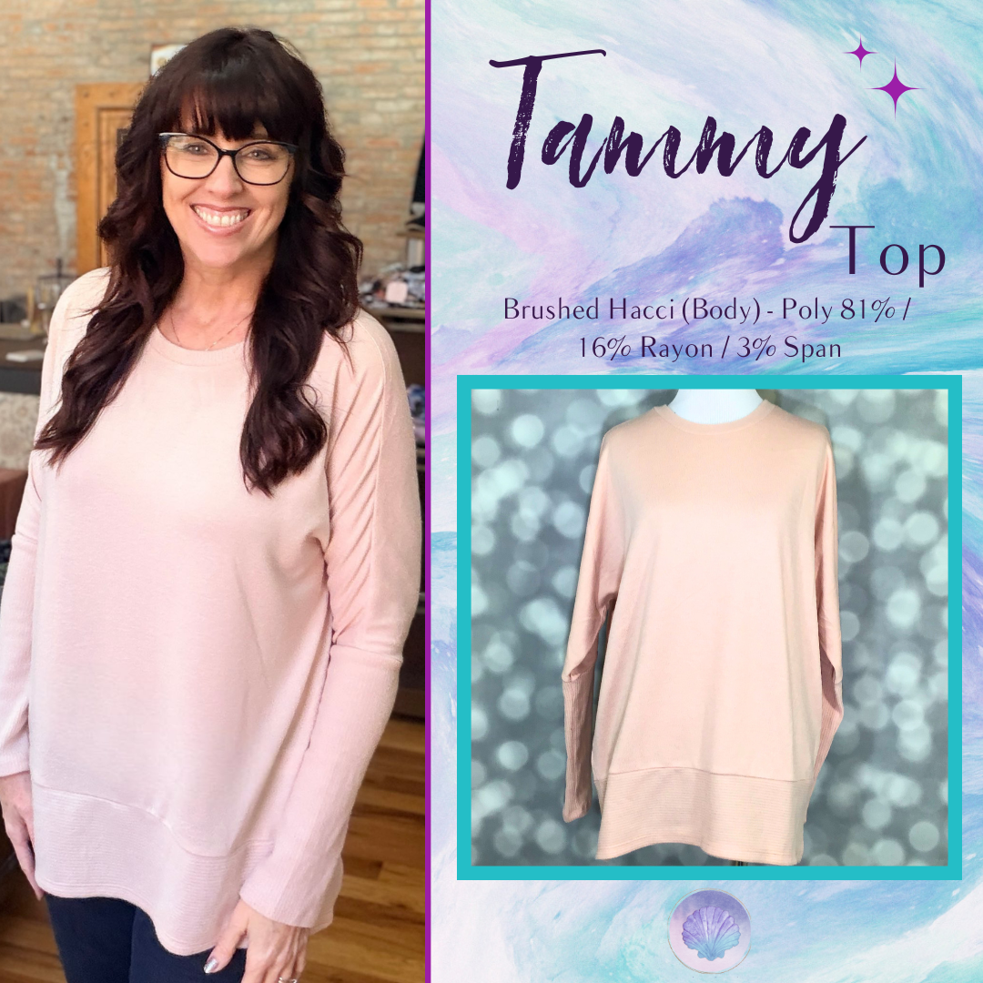 LuLaRoe LuLaRoe Tammy Top — Solid Soft Blush 
