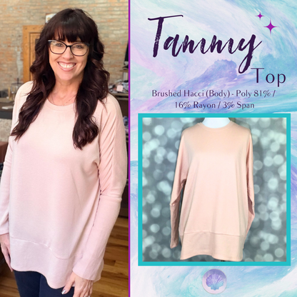 LuLaRoe LuLaRoe Tammy Top — Solid Soft Blush 