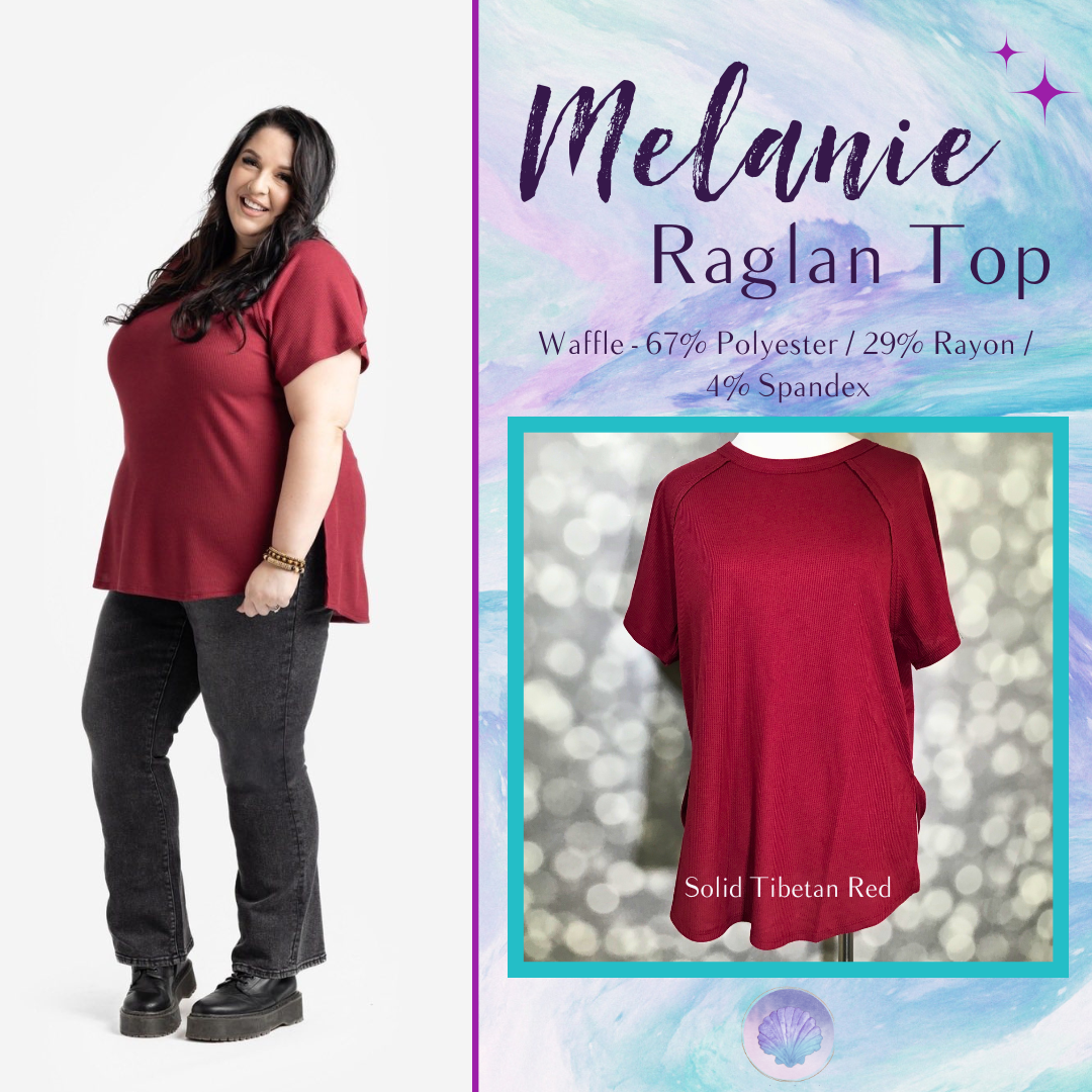 LuLaRoe Melanie - Solid Tibetan Red 