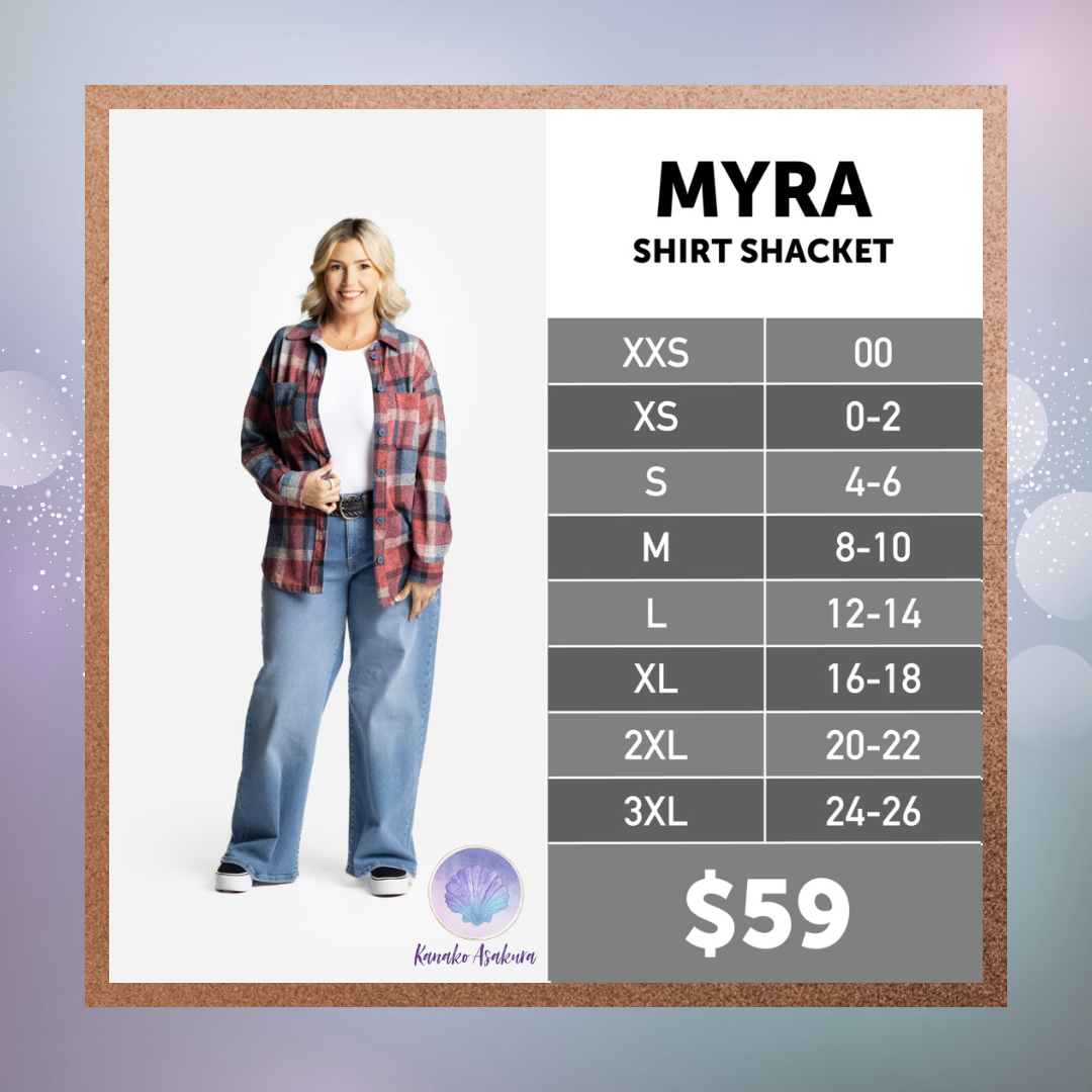 LuLaRoe LuLaRoe Myra Shacket - Solid Black 