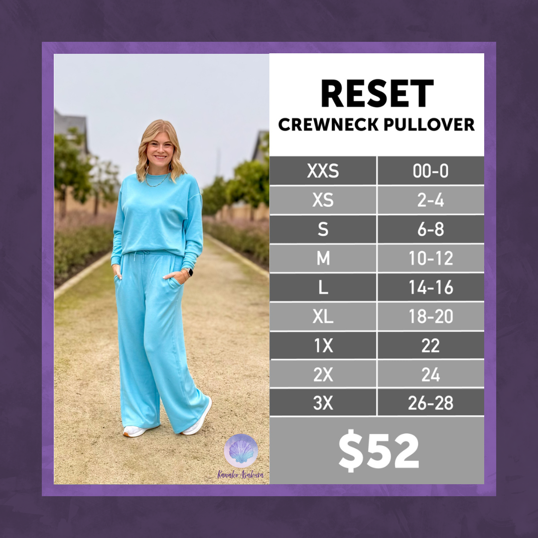 LuLaRoe LuLaRoe RISE Reset Pullover – Solid Black 