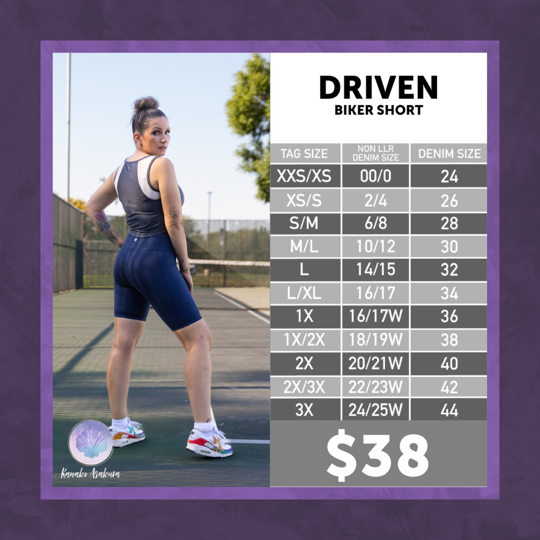 LuLaRoe Rise Driven Shorts - Midnight Mirage