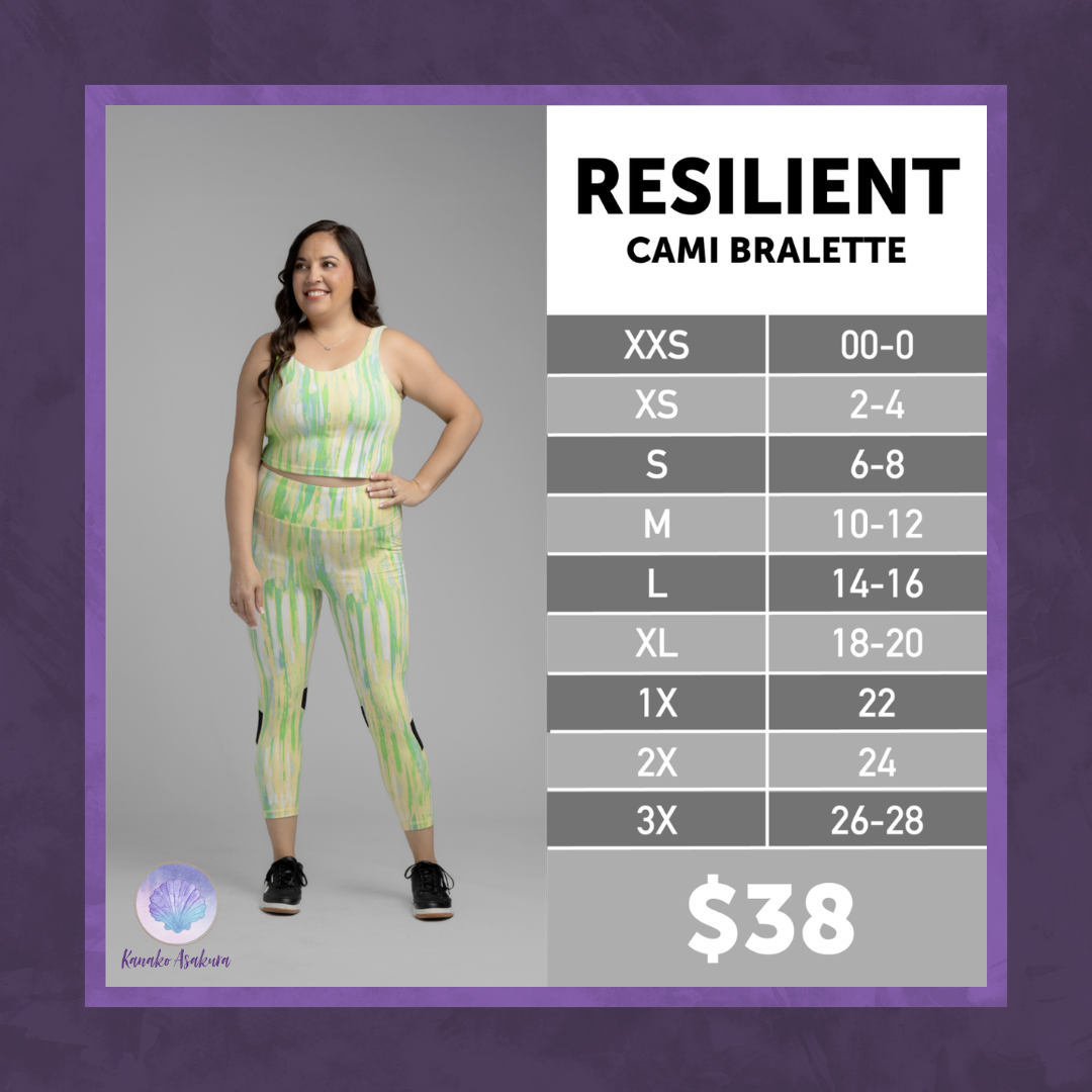 LuLaRoe LuLaRoe RISE Resilient Cami Bralette - Solid Deep Teal Current 