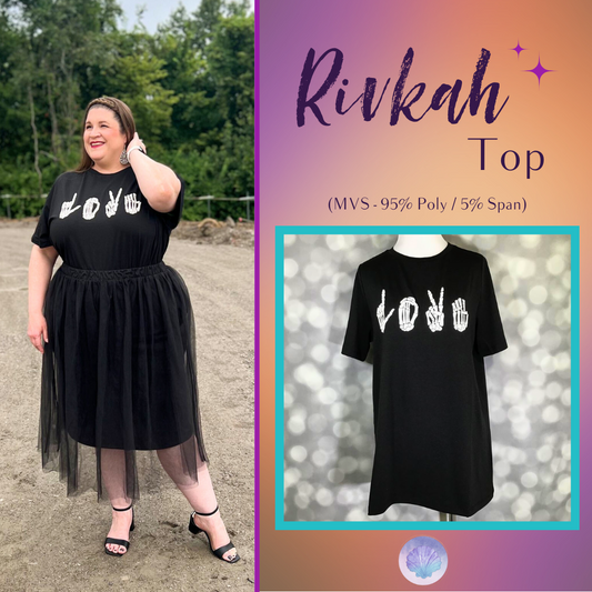 LuLaRoe Halloween 2025 - Rivkah Top - Sign Language "Love"