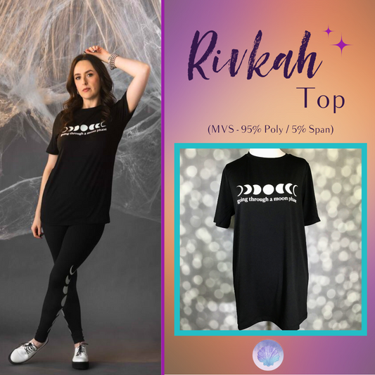 LuLaRoe Halloween 2025 - Rivkah Top - Going Through A Moon Phase
