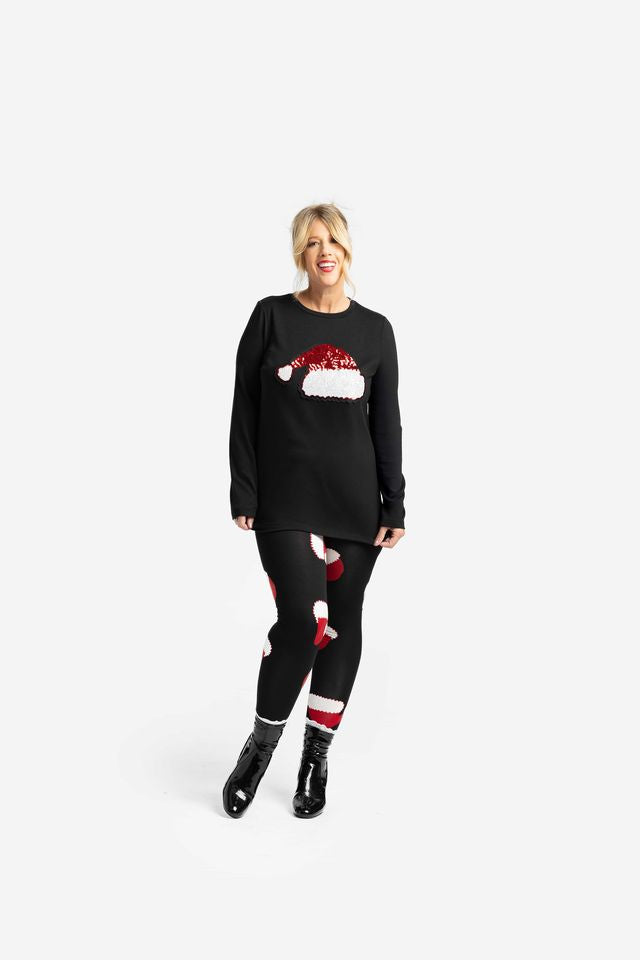 LuLaRoe Holiday Sharon - Santa Sparkle