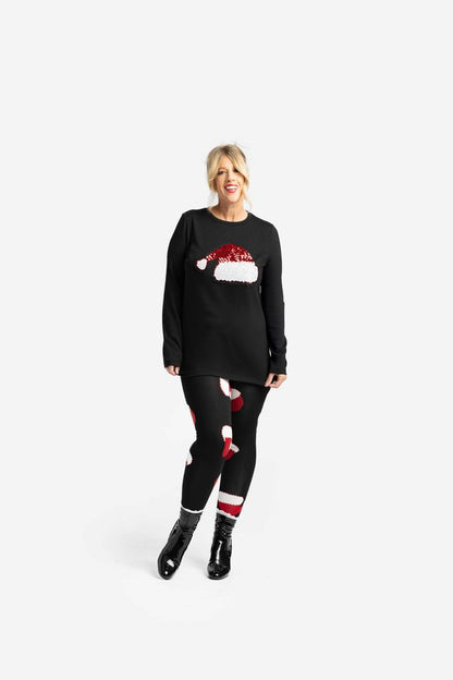 LuLaRoe Holiday Sharon - Santa Sparkle