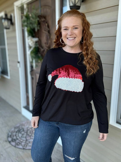 LuLaRoe Holiday Sharon - Santa Sparkle
