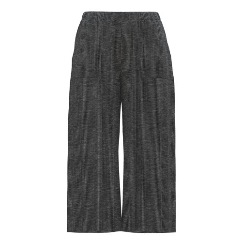 Dark gray ribbed pants on a white background