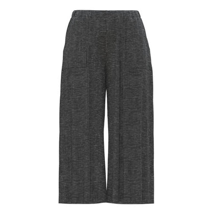 Dark gray ribbed pants on a white background