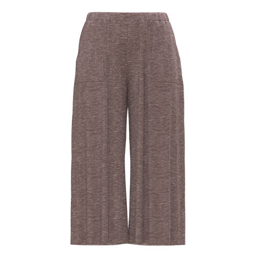 Dark Peach Rose textured pants on a white background