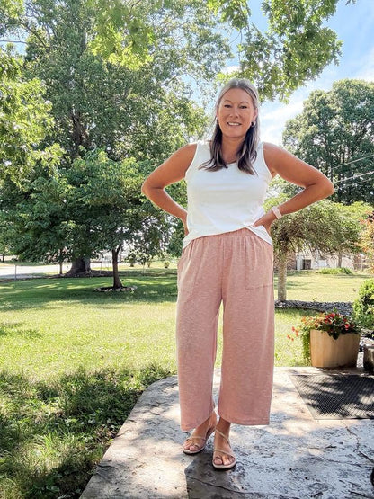 LuLaRoe Justine Pant - Solid Desert Rose