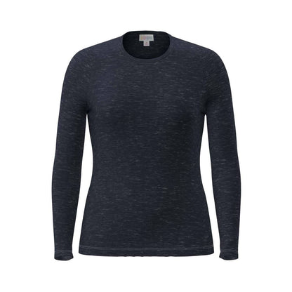 LuLaRoe Essential Long Sleeve Top Solid Heather Charcoal - color and pattern reference 286407