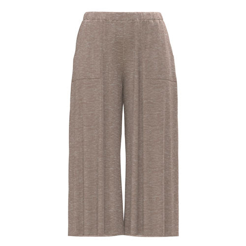 Brown Beige wide-leg pants on a white background