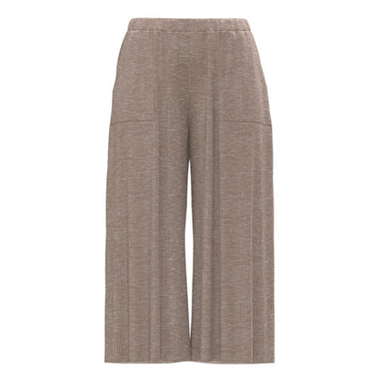 Brown Beige wide-leg pants on a white background