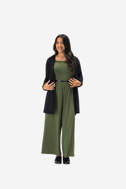 LuLaRoe Connie Lightweight Overlay - Solid Black