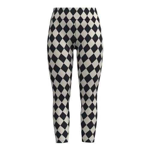 LuLaRoe 2026 Halloween Leggings – Black & White Harlequin Diamond