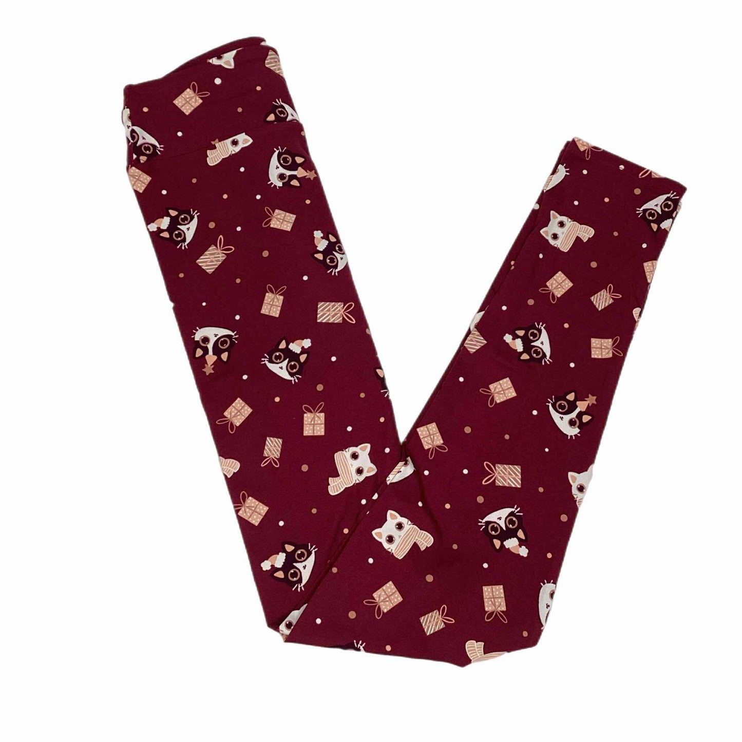 LuLaRoe Holiday Leggings - Meowy & Bright