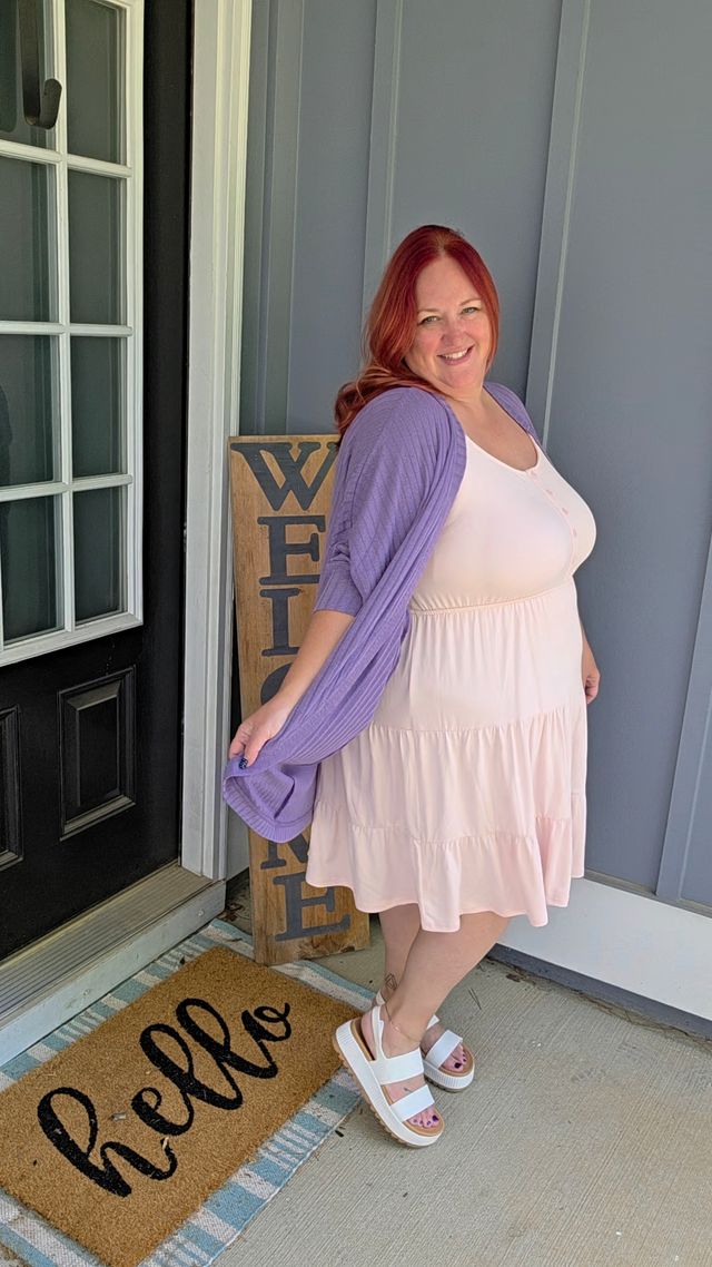 LuLaRoe Amanda Dress – Solid Blush Taupe
