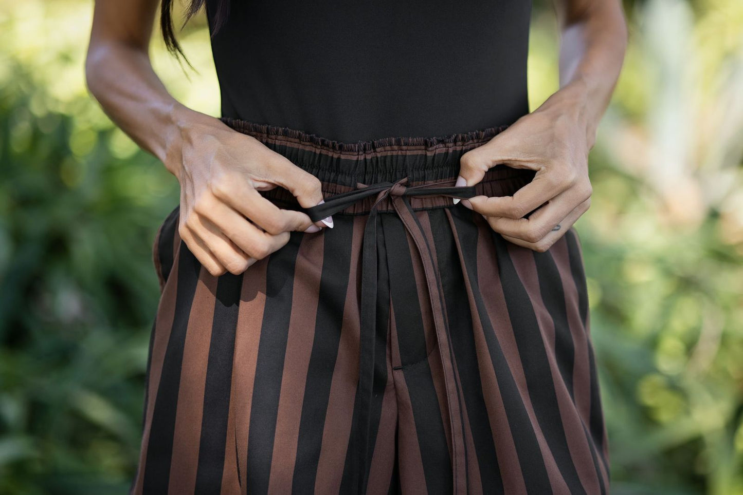 LuLaRoe Polly Set - Espresso Pinstripe