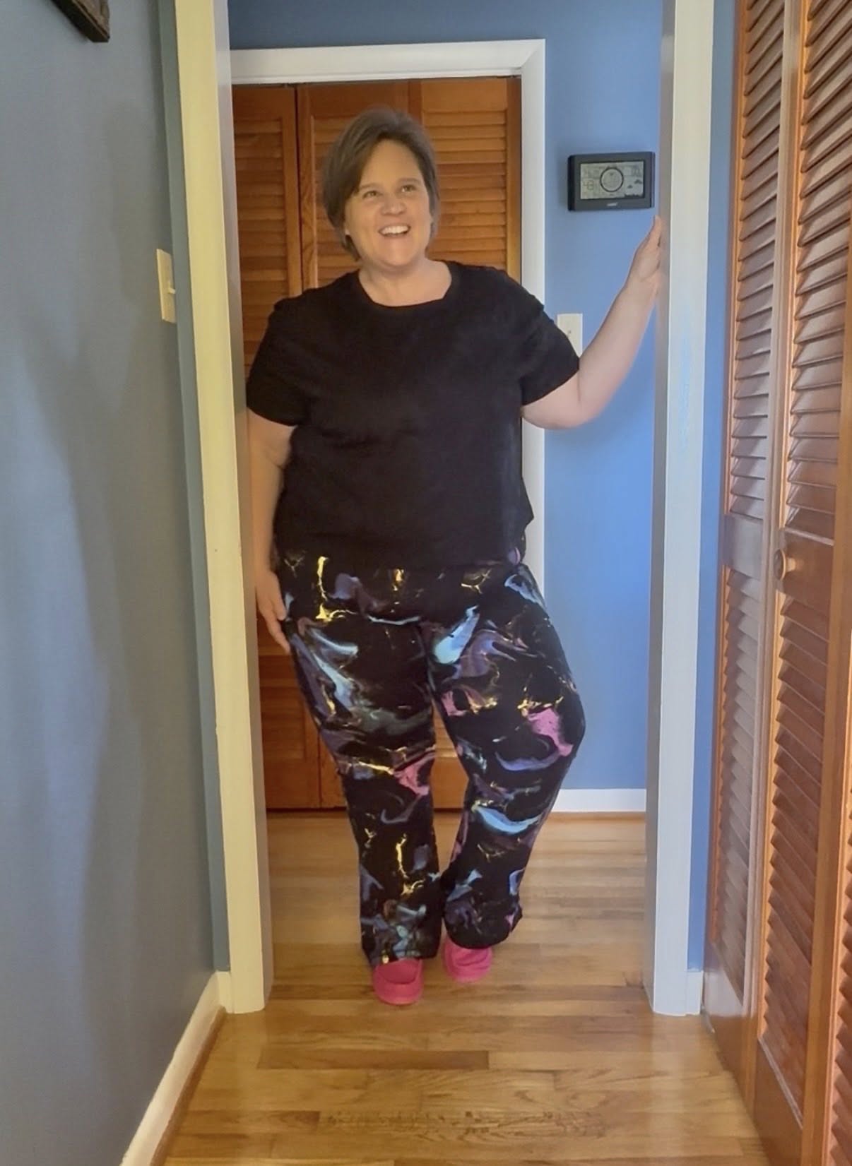 LuLaRoe RISE Passionate Yoga Pant 2.0 - Neon Noir Paintstroke Abstract 