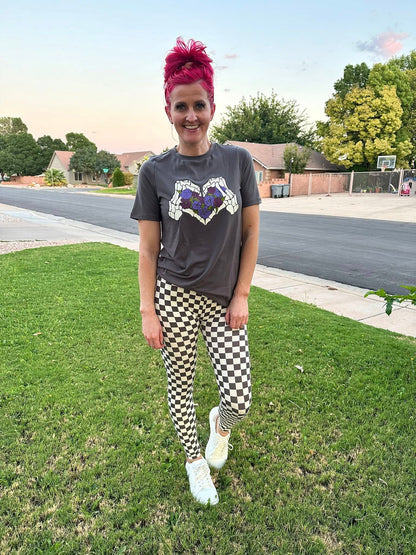 LuLaRoe Halloween 2025 - Leggings - Black and White Check