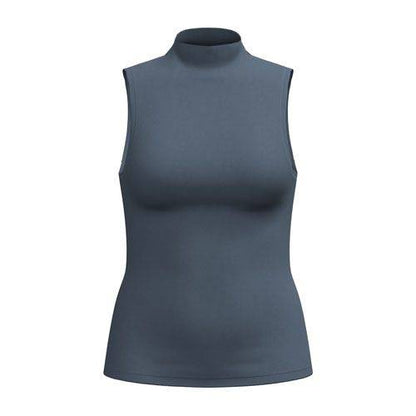 LuLaRoe Ramona Mock Neck Tank – Solid Slate Blue product view