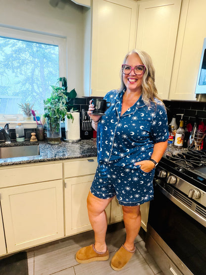 LuLaRoe Candy PJ Set - Midnight Moonlight