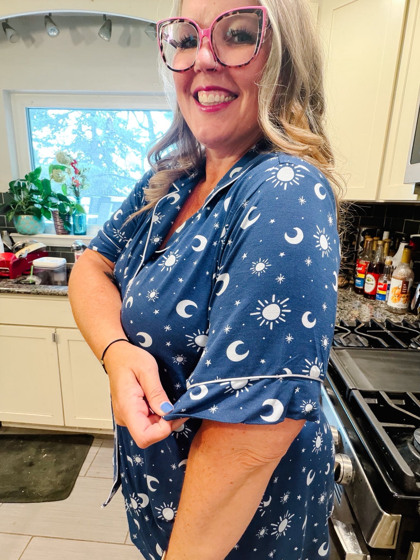LuLaRoe Candy PJ Set - Midnight Moonlight
