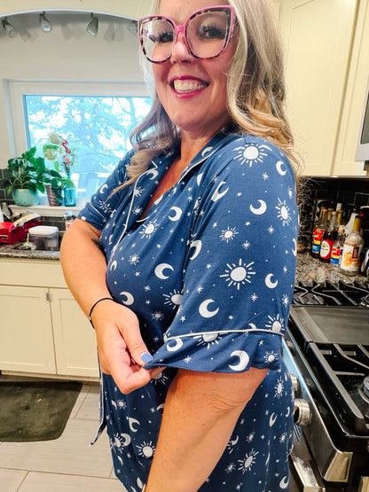 LuLaRoe Candy PJ Set - Midnight Moonlight