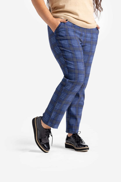 LuLaRoe LuLaRoe Lena Pant - Midnight Sapphire Plaid 