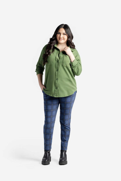 LuLaRoe LuLaRoe Lena Pant - Midnight Sapphire Plaid 