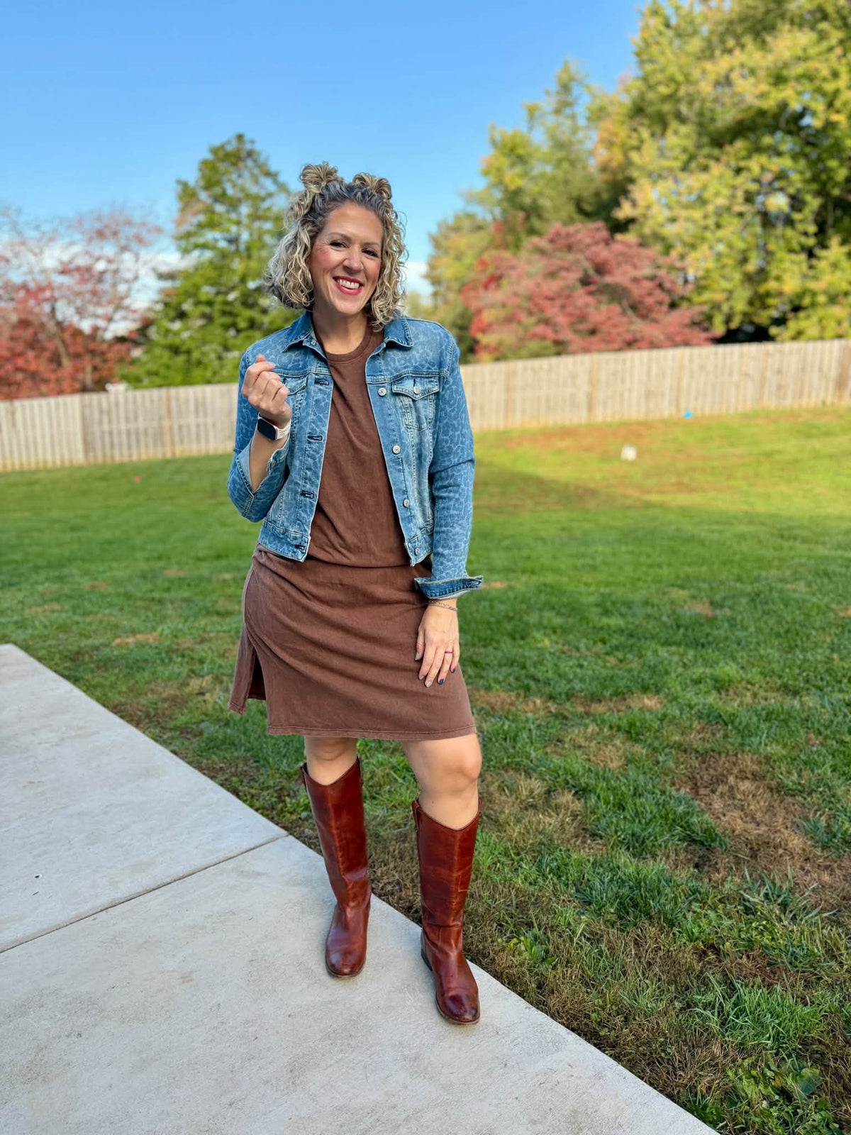 LuLaRoe Leticia Solid Mineral Washed Chocolate Brown 100% cotton mineral washed midi T-shirt dress - product image 3