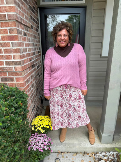 LuLaRoe Ramona Mock Neck Tank – Solid Chocolate Brown outfit and fit photo