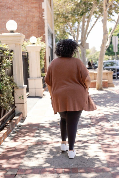 LuLaRoe Jimae Sweater Cardigan - Solid Cinnamon Brown