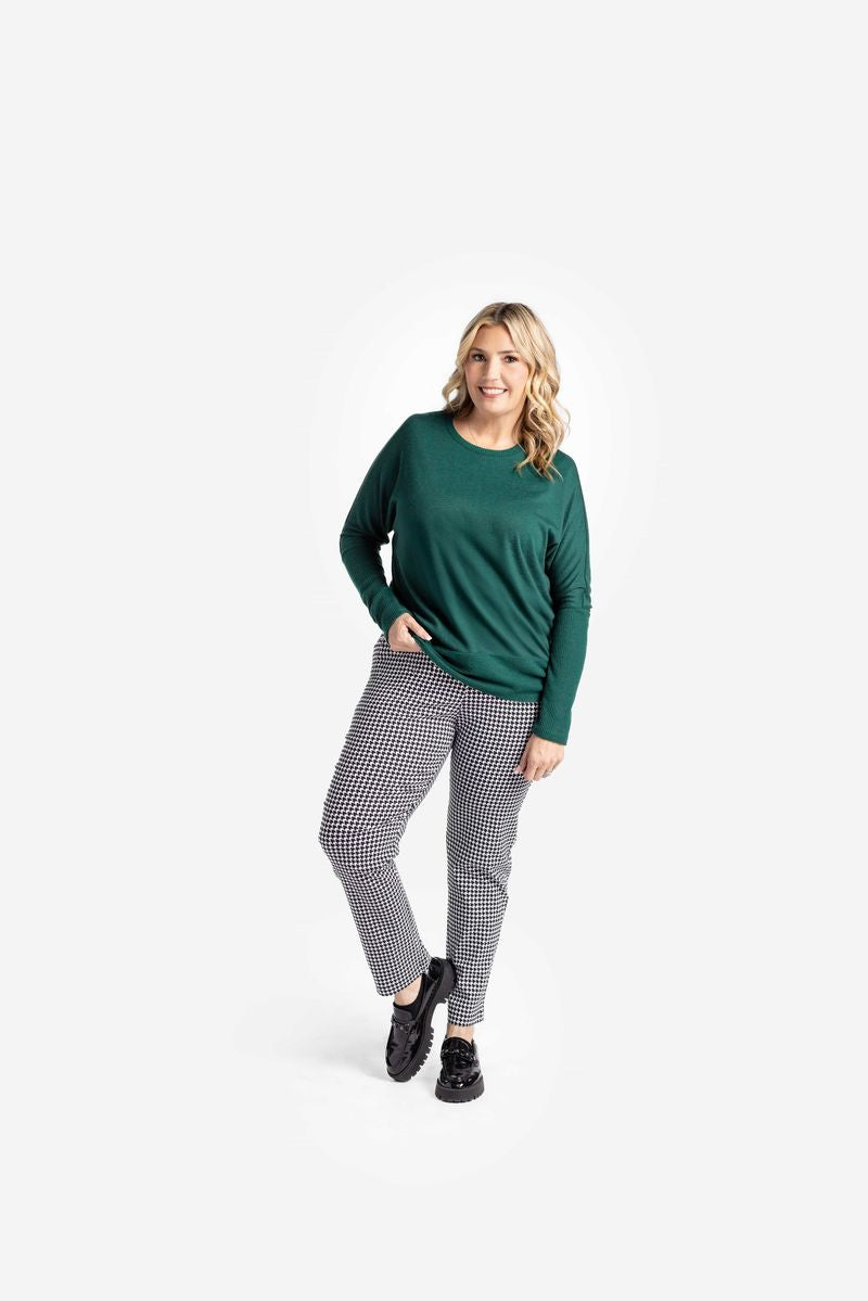 LuLaRoe LuLaRoe Lena Pant - Classic Noir Micro Houndstooth 