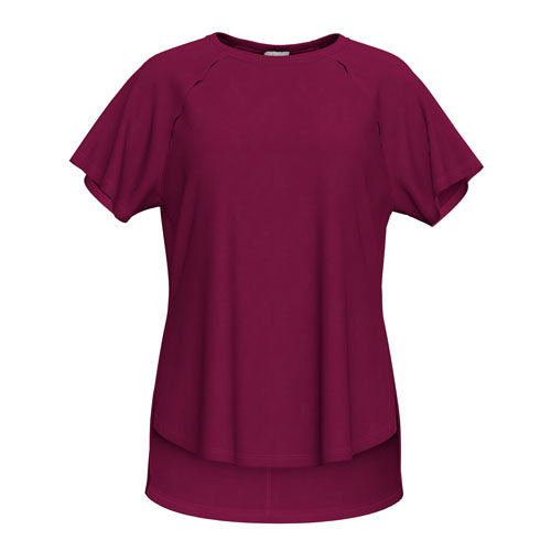 LuLaRoe Melanie Raglan Top - Solid Vibrant Fuchsia