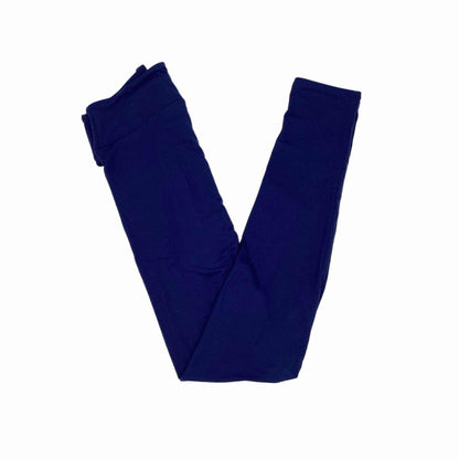 LuLaRoe Holiday Leggings - Solid Blue Winter Classic